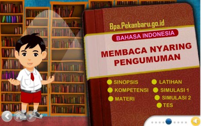 Rumah belajar BPA SD Bahasa Indonesia 4-2 Menbaca Nyaring Pengumuman