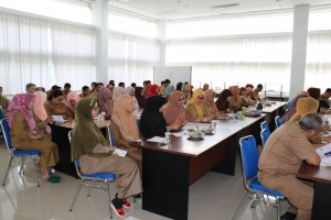 Seluruh pegawai dan THL BPA ikut rapat awal tahun