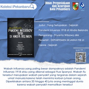 Yang Terlupakan Sejarah Pandemi In!uenza 1918 buku